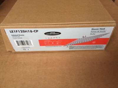 Luxart LE1F12SH18-CP Edge 12'' Rectangular Showerhead Polished Chrome (NEW)