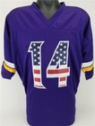Stefon Diggs Signed Vikings USA Flag Jersey (TSE COA) Minnesota Wide Receiver — photo 4
