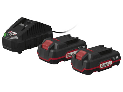 PARKSIDE X20V TEAM 20 Volt Akku (2x) und Ladegerät mit Active Cell Balancing