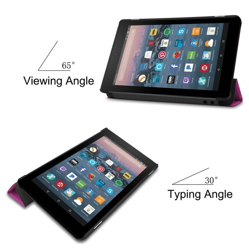 For All-New Amazon Fire 7 2019 7" inch Tablet Flip Thin Leather Case Stand Cover - Picture 31 of 45