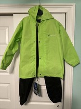 FROGG TOGGS Youth PollyWogg Waterproof Breathable Rain Suit Jacket M Pants Small