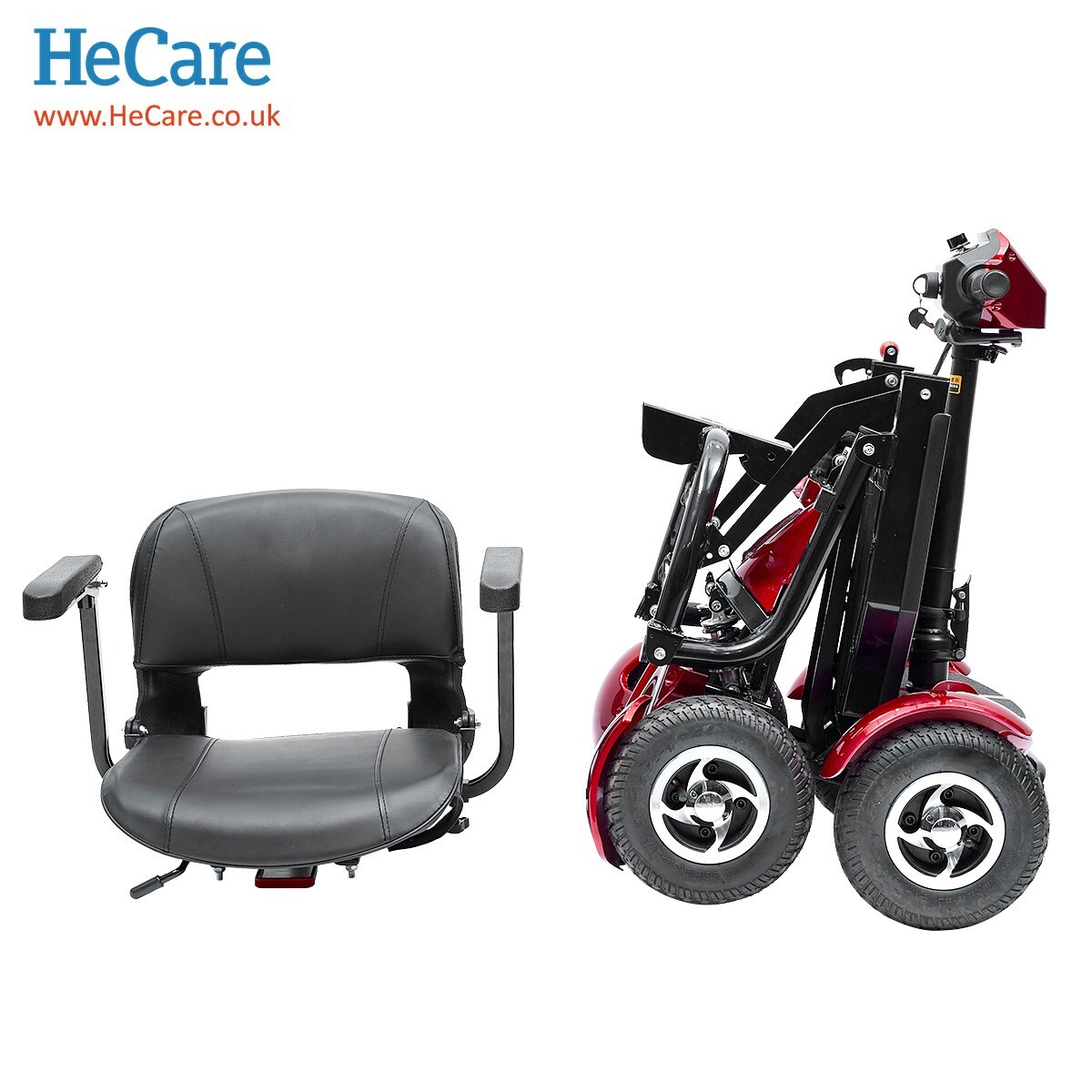 ⭐New Hecare Instant Folding Portable Light weight Mobility Scooter 34KG PREORDER
