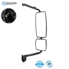 For 2002-2018 International 4300 4200 Black Door Mirror Passenger RH Side