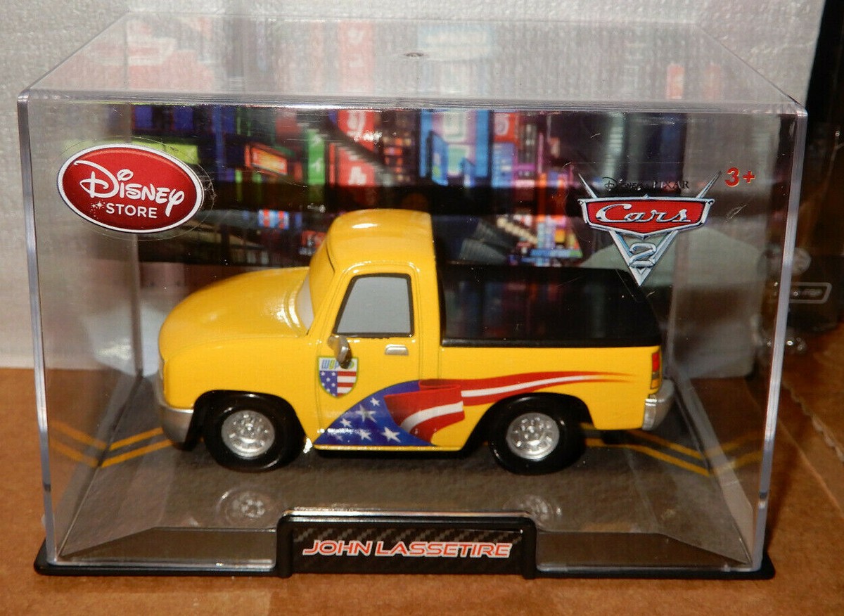 disney store 1:43 disney pixar cars john lassetire in plastic