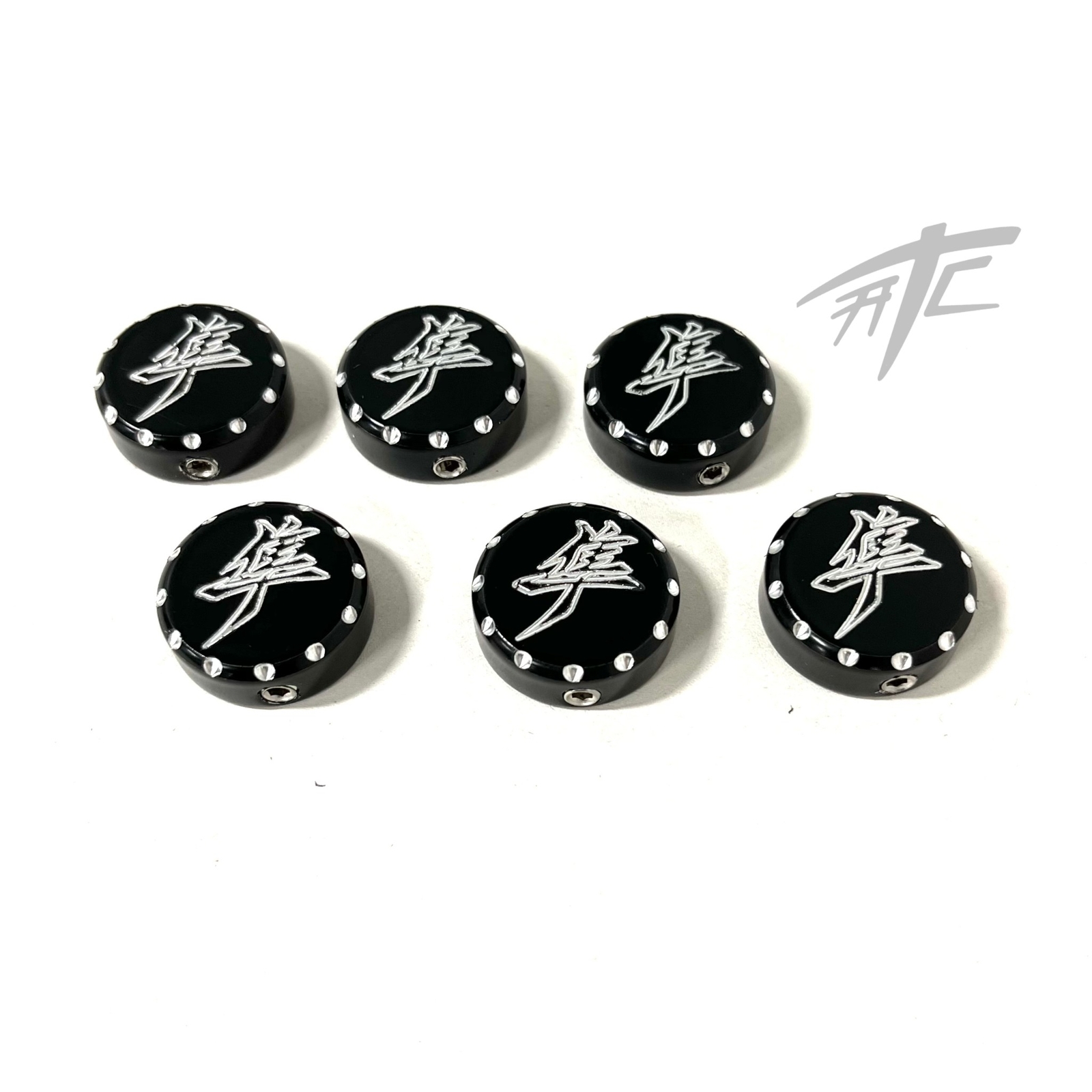 HAYABUSA BLACK CONTRAST KANJI FOOT PEG BRACKET BOLTS 20222024 SUZUKI