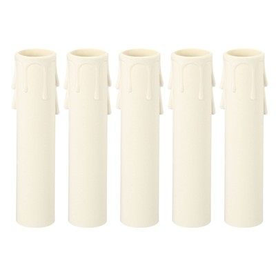 5Pack Steckdose Deckung Kandelaber Basis für E12/E14 Kronleuchter 22x105mm Weiß