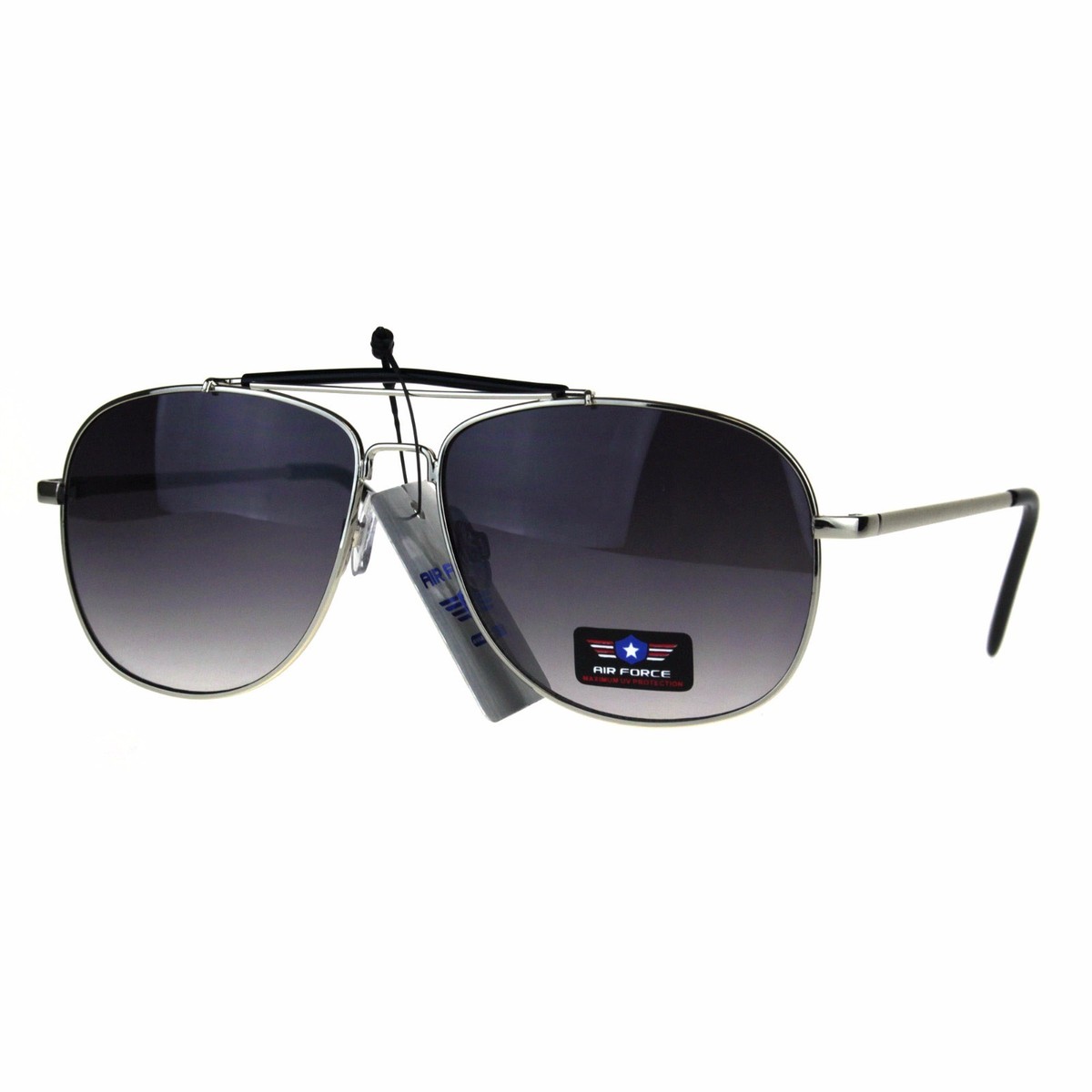 Vintage Square Aviator Sunglasses UV400 Junsika Retro Oversized Sunglasses for Men Women Fashion  main image 3