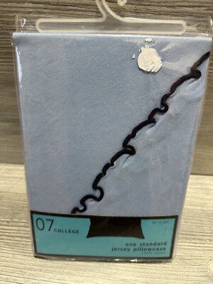 Target 07 College One Standard Pillowcase Cotton Blue With Black Accent