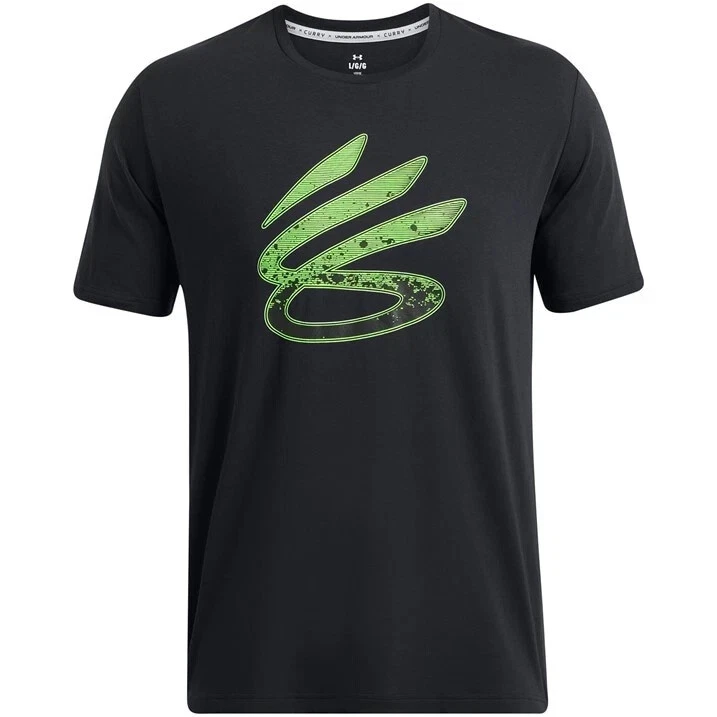 T-Shirt De Basket Logo Steph Curry Pour Garçons Under Armour XL 45 $ - Photo 1/2