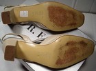  R.FABI WOMEN'S SHOES SQUARE TOE STRAP SLINGBACKS BONE SIZE:39.5 GENUINE LEATHER — photo 5