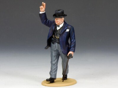 KING AND COUNTRY RAF038 ''V'' for Victory! Churchill RAF38 Diecast Painted Metal