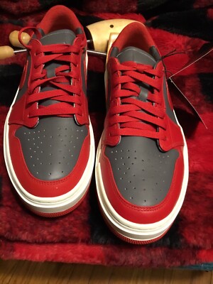 Nike Air Jordan  Unisex ￼1 Elevate Low Dark Grey/University Red Sz 12 US New