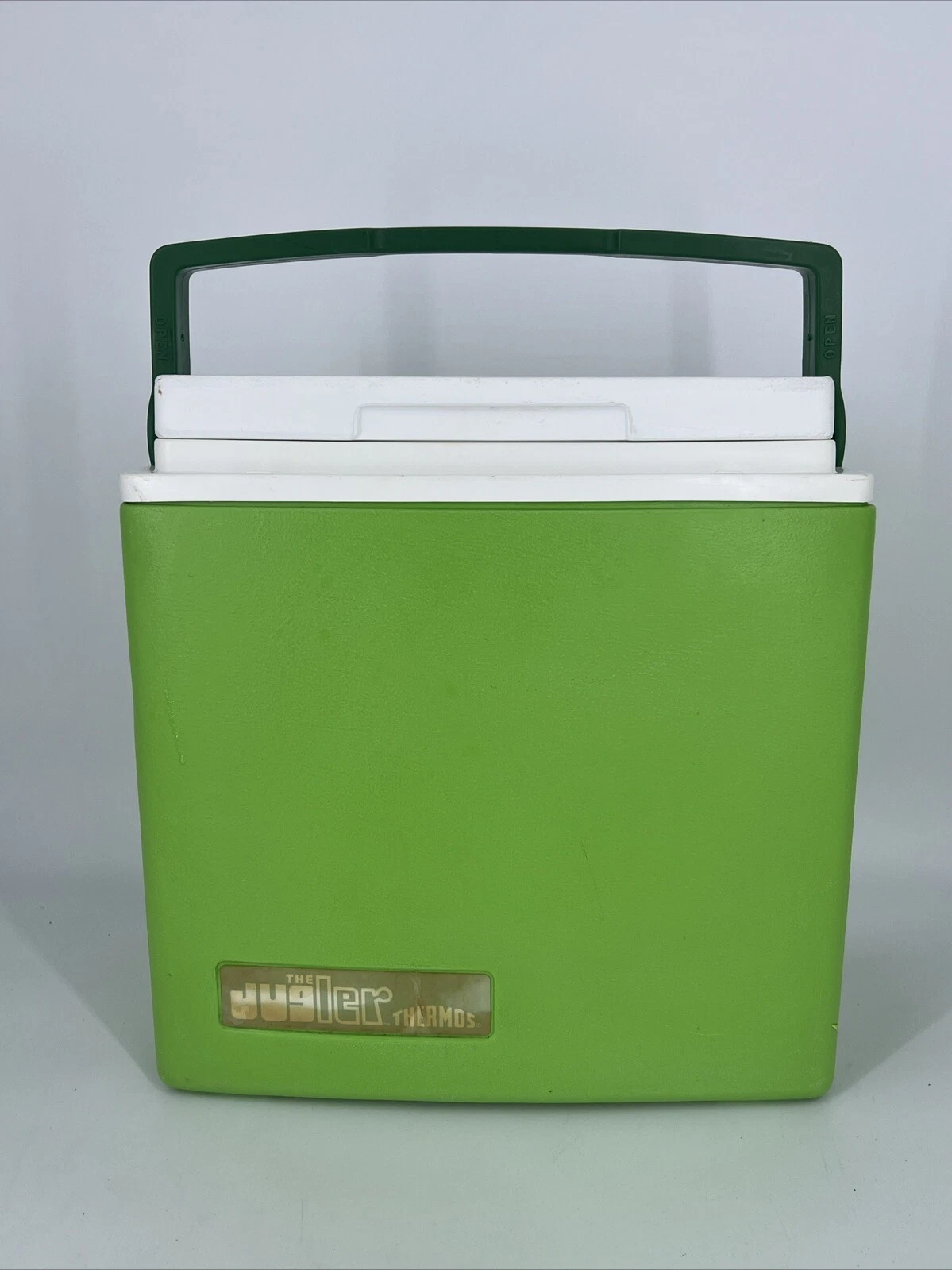 Vintage Thermos Jugler 3 Gallon Beverage Water Cooler Model 8312 Green White