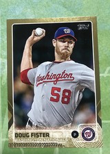 2015 Topps Series 1 Doug Fister #109 Washington Nationals - GOLD  370/2015