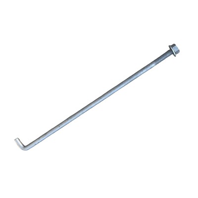 Sandbaggy 1/2'' x 18'' Threaded Concrete Anchor L-Bolts - Hot Dipped Galvanized