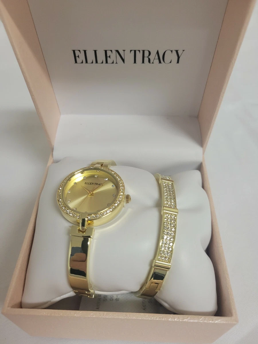 Ellen tracy watch with clearance bracelet