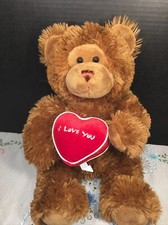 VGUC-18  Build-A-Bear Workshop Plush Brown Shaggy Teddy Bear Stuffed Animal