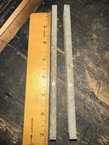 2 Druckblöcke Randkanten Weinreben alte Druckblöcke