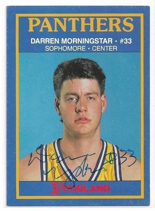 DARREN MORNINGSTAR Autographed Signed 1989 Foodland card Pittsburgh ...