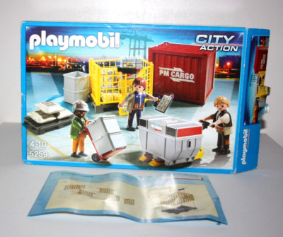 PLAYMOBIL 5259 CITY ACTION TEAM ARBEITER HAFEN FLUGHAFEN VERLADUNG