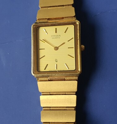 Vintage Citizen Tank Style 2820 Quartz Japan Watch Wristwatch 34