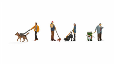 NOCH 36471 N Scale People with Dogs