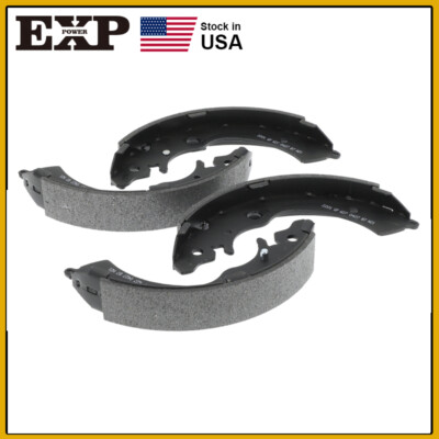 Rear Brake Shoes For Honda Accord, Civic, CR-V, Fit - Complete Kit With Cleaner