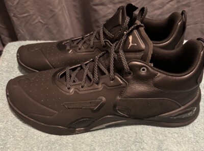 Puma Fuse Performance Leather Black Sneakers Shoes 195264-01 Men Sz 13 M
