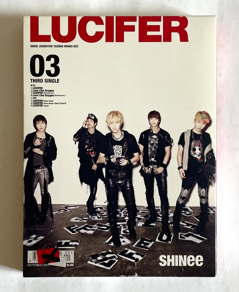 SHINEE LUCIFER THIRD SINGLE JAPAN CD + DVD 2011 TOCT-40381 w