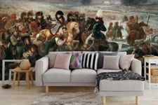 3D Napoleon Battlefield Self-adhesive Removeable Wallpaper Wall Mural Sticker 04