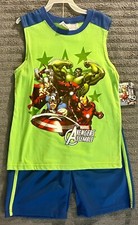 Marvel - Avengers - Boys Muscle Shirt  Shorts Set - Size Medium - New - Hulk