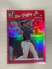 Ken Griffey Jr 2023 Donruss Mariners 1990 Reverse Image Variation Holo Pink #260