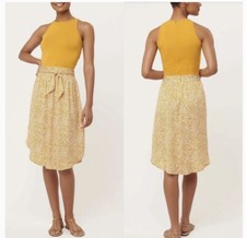 Loft Women’s Size 8 Sleeveless Round Neck Woven Knit Leopard Dress