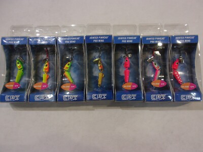 Clam Jointed Pinhead Pro Mino ice fishing jig 1/8 oz 10# choose color NIP
