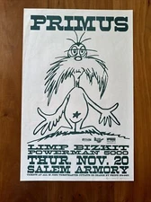 Original 1997 Primus Limp Bizkit Concert Poster Flyer 11" x 17" offset Durst PSC