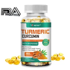 Turmeric Curcumin with Ginger + Black Pepper, Joint Pain, Maxx Strength Capsules