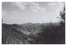 Japan, Chichibu-Kawagoe, Shumaru Pass, View in the descent of the Pass, Vintage print