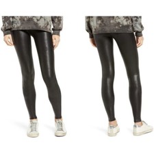 SPANX  Faux Leather Leggings Pants 2437 Large