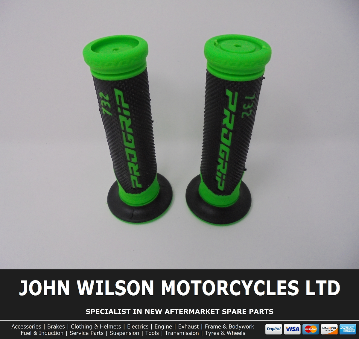 Kawasaki ZX-6R 600 G Ninja 1999 Green ProGrip Handle Bar Road