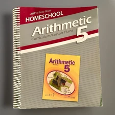 **VERY GOOD++** Abeka Homeschool Arithmetic 5 Curriculum / Lesson Plans