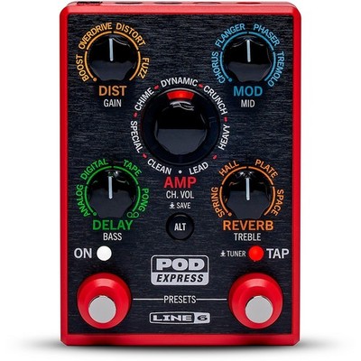 Line 6 POD Express Guitar Effects Processor Red Refurbished