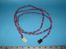 Johnson CB / Ham Radio POWER CABLE with Clip Connector 77 in long