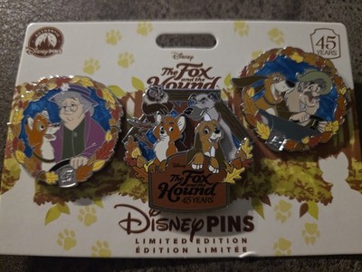 Pin Set The Fox and The Hound 45 Years Disney