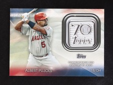 ALBERT PUJOLS 2021 Topps 70th Anniversary Logo Patch Card (CARDINALS/ANGELS)🔥🔥