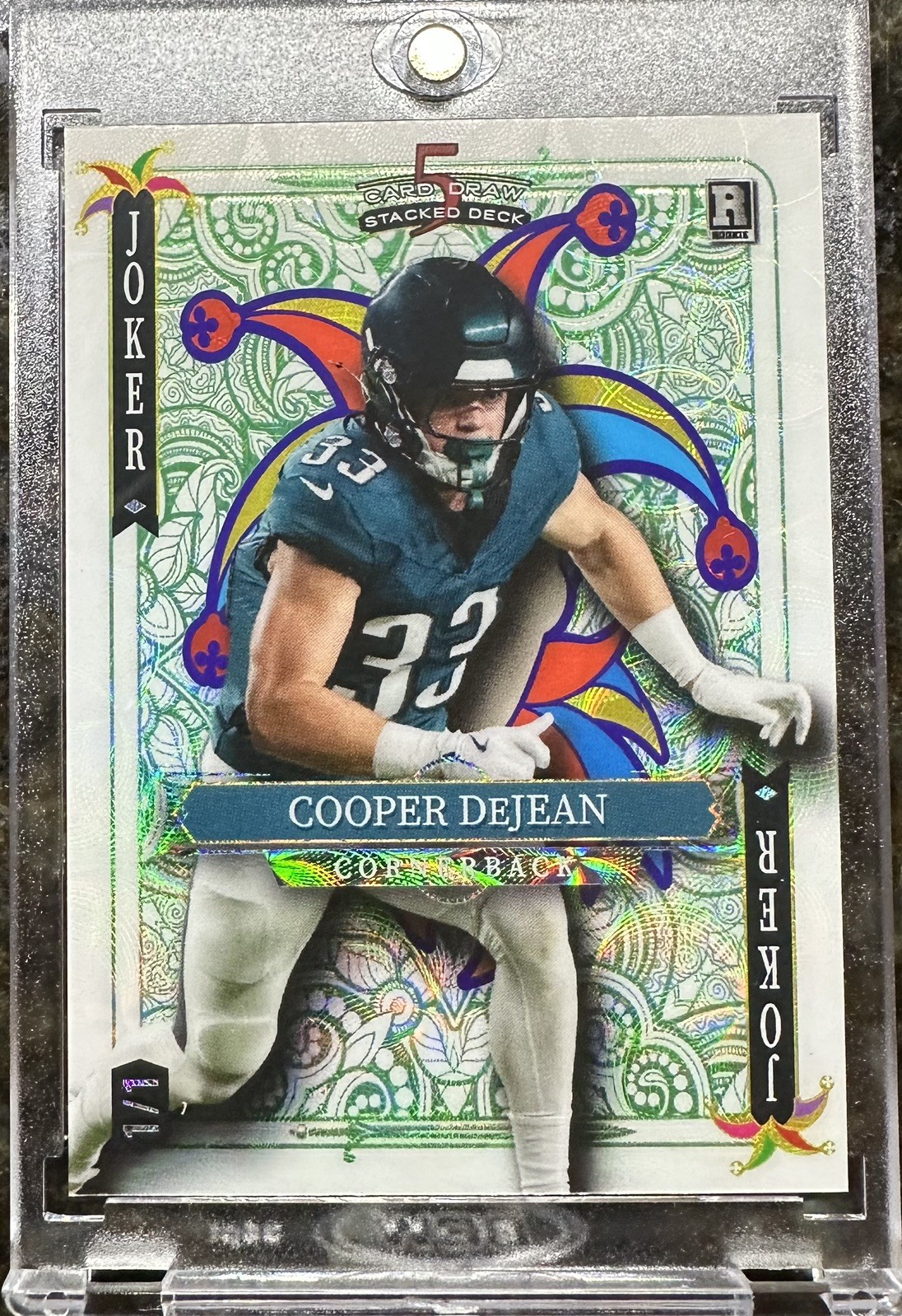 Cooper DeJean Wild Card 5 Card Draw Stacked Deck White Joker Promo #CDN Base
