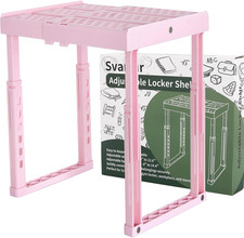 Adjustable Locker Shelf Pink Height and Width Adjustable Locker Organizer Shelf