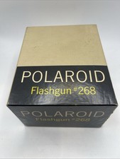 Vintage Polaroid Model 268 Flash Gun w/ Box and Bulbs