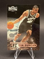 1997-98 Fleer Metal Universe Tim Duncan #72 Rookie Card RC San Antonio Spurs. rookie card picture