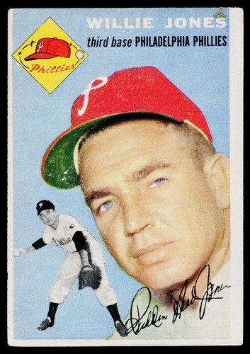 Willie Jones #41 1954 Topps card