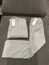 NWT Alo Set Size Large 1/4 Zip Sweatshirt And Open Leg Sweatpants AUTHENTIC